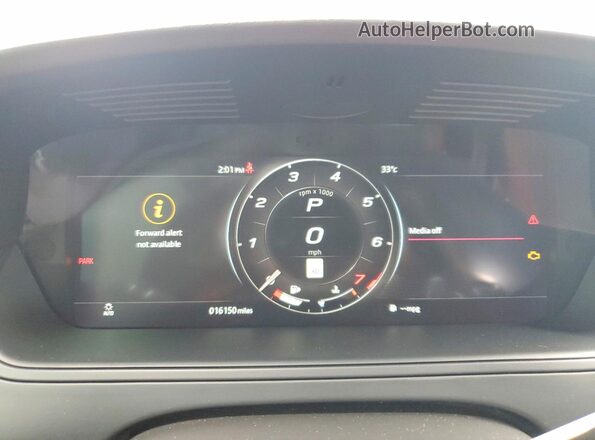 SAJD51FE6RCK85845 2024 JAGUAR F-TYPE Black Вид щитка приладів