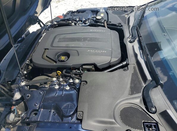 SAJDD1GX7MCK74395 2021 JAGUAR F-TYPE Синий Вид задней части салона