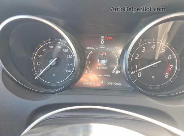 SAJDD5EV5JCK49323 2018 JAGUAR F-TYPE White Instrument cluster view