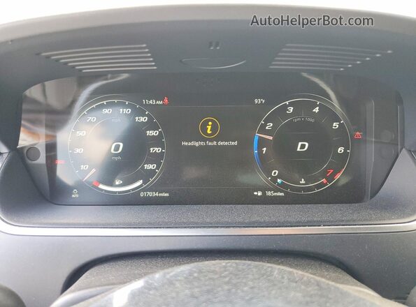 SAJDD5GX9MCK70386 2021 JAGUAR F-TYPE Blue Вид щитка приладів