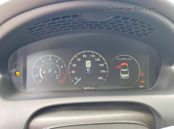 SAJWA1C7XK8W19636 2019 JAGUAR XJ Blue Вид щитка приладів