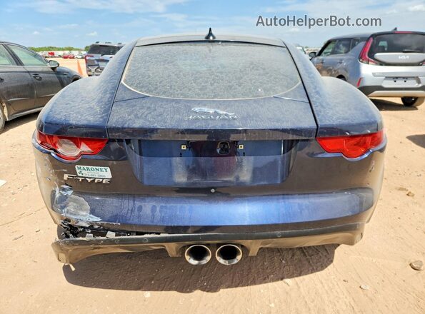 SAJWA6ATXH8K46023 2017 JAGUAR F-TYPE Blue Rear view