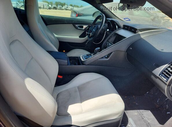 SAJWA6ATXH8K46023 2017 JAGUAR F-TYPE Blue Rear seats view