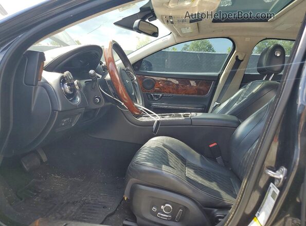 SAJWJ2GD5G8W02966 2016 JAGUAR XJL Black Вид салону спереду