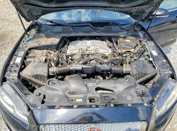 SAJWJ2GD5G8W02966 2016 JAGUAR XJL Black Вид задньої частини салону