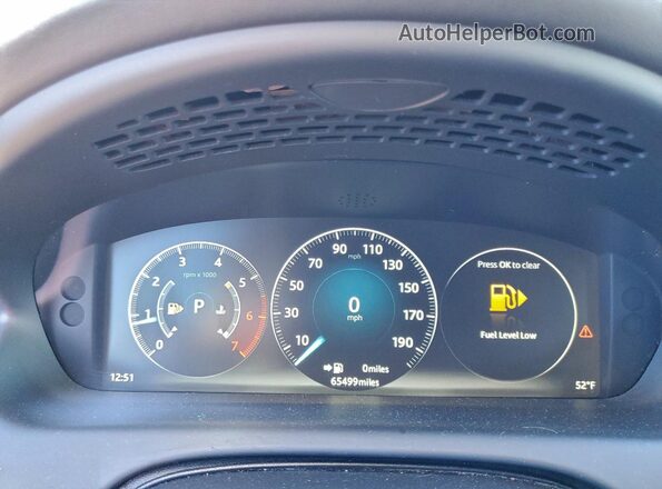 SAJWJ2GD9G8W02291 2016 JAGUAR XJL Red Widok zestawu wskaźników