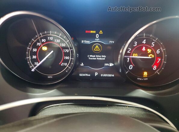 SAJWJ6DL2GMK32036 2016 JAGUAR F-TYPE Белый Вид щитка приборов