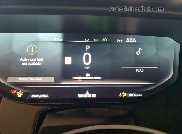 SAL1P9EU9SA456455 2025 LAND ROVER RANGE White Вид щитка приладів