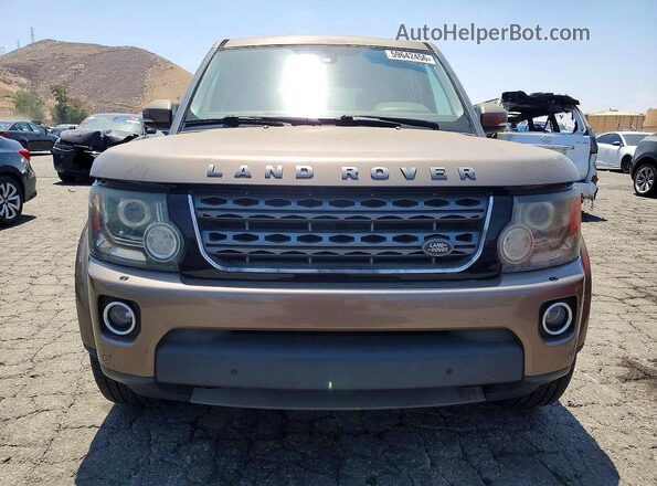 SALAG2V62GA790939 2016 LAND ROVER LR4 Beige Vista frontal