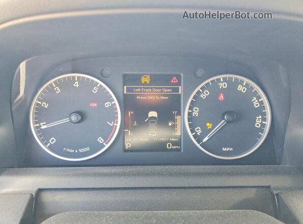 SALAG2V65GA840961 2016 LAND ROVER LR4 Black Вид щитка приладів