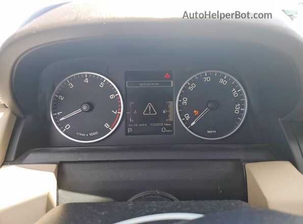 SALAG2V6XGA801234 2016 LAND ROVER LR4 White Вид щитка приладів