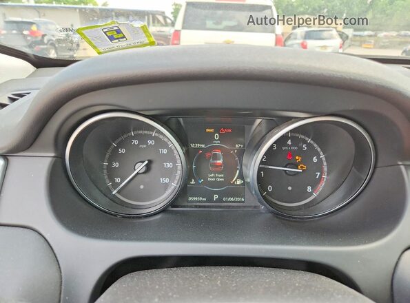 SALCP2BG2HH665048 2017 LAND ROVER DISCOVERY White Вид щитка приладів