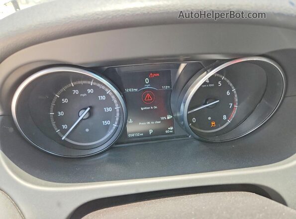 SALCP2BG9HH655312 2017 LAND ROVER DISCOVERY White Вид щитка приладів