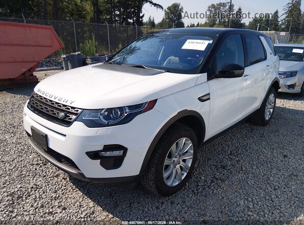 SALCP2BGXHH714013 2017 LAND ROVER DISCOVERY SPORT White წინა მარცხენა ხედი სამი მეოთხედიდან