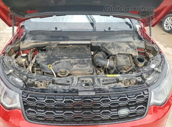 SALCP2FX2LH863518 2020 LAND ROVER DISCOVERY Red ძრავის განყოფილების ხედი