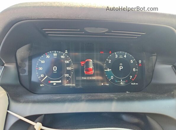 SALCP2FXXNH912449 2022 LAND ROVER DISCOVERY Red Widok zestawu wskaźników
