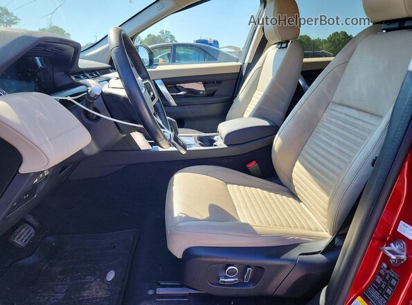 SALCP2FXXNH912449 2022 LAND ROVER DISCOVERY Red Widok wnętrza z przodu