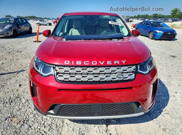 SALCP2FXXNH912449 2022 LAND ROVER DISCOVERY Red Widok z przodu