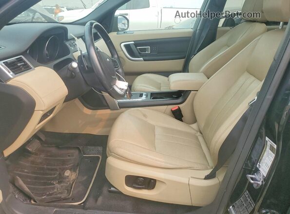 SALCR2BG5GH548394 2016 LAND ROVER DISCOVERY Black Widok wnętrza z przodu