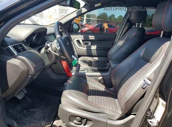 SALCR2SX0JH756352 2018 LAND ROVER DISCOVERY Black წინა სალონის ხედი