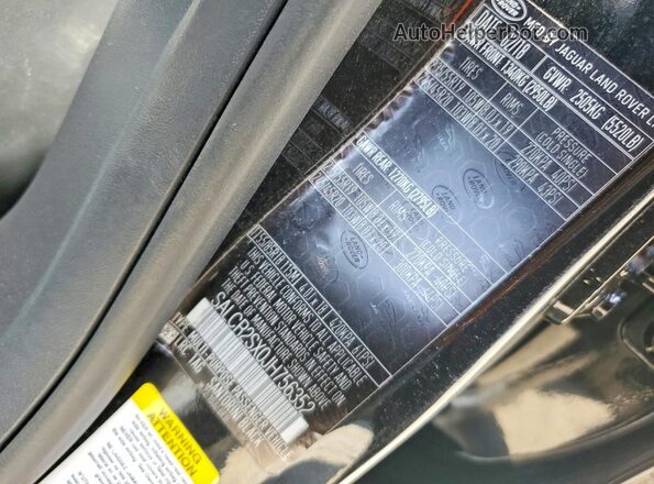SALCR2SX0JH756352 2018 LAND ROVER DISCOVERY Black VIN კოდის სტიკერის ხედი