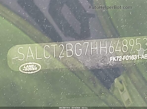 SALCT2BG7HH648953 2017 LAND ROVER DISCOVERY SPORT Белый Вид подкапотного пространства