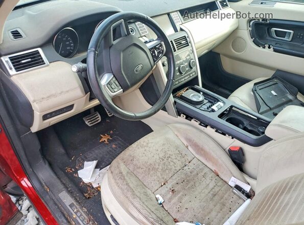 SALCT2BG9GH556483 2016 LAND ROVER DISCOVERY Red Widok deski rozdzielczej