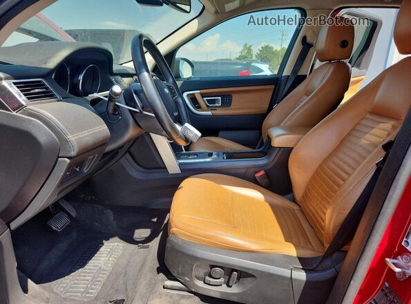 SALCT2FX1KH813266 2019 LAND ROVER DISCOVERY Red Вид салону спереду