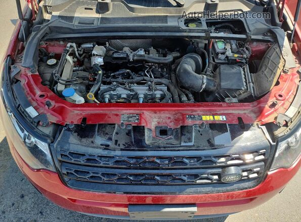 SALCT2FX1KH813266 2019 LAND ROVER DISCOVERY Red Вид підкапотного простору