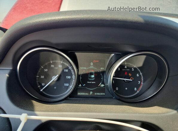 SALCT2FX1KH813266 2019 LAND ROVER DISCOVERY Red Вид щитка приладів