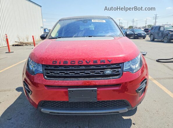 SALCT2FX1KH813266 2019 LAND ROVER DISCOVERY Red Вид спереду