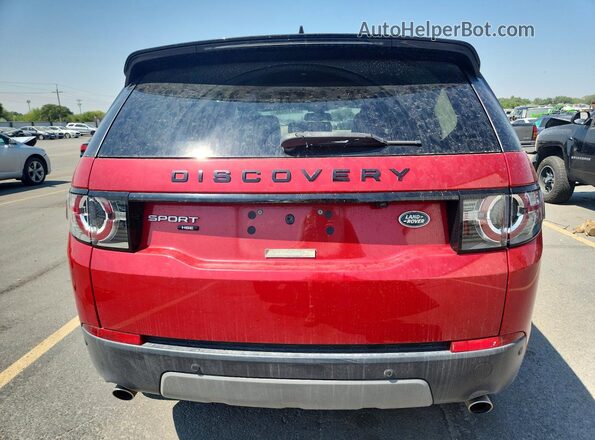 SALCT2FX1KH813266 2019 LAND ROVER DISCOVERY Red Вид ззаду