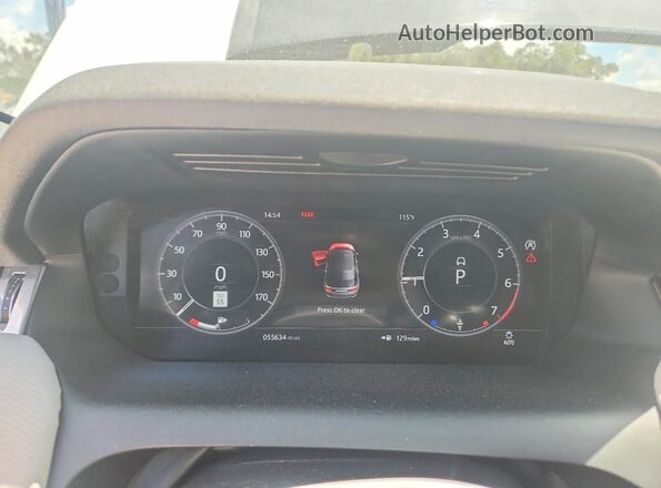 SALCT2FX5LH853724 2020 LAND ROVER DISCOVERY White ხელსაწყოთა პანელის ხედი