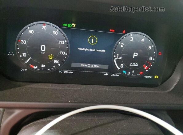 SALE26EU1S2471850 2025 LAND ROVER DEFENDER White Vista del cuadro de instrumentos