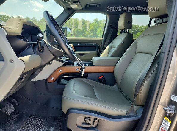 SALE27EU3P2130169 2023 LAND ROVER DEFENDER Gray Vista interior delantera