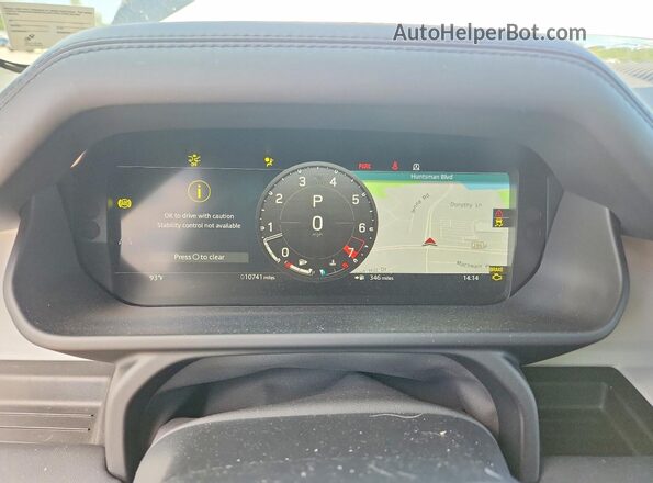 SALE2FEU5S2418438 2025 LAND ROVER DEFENDER White Vista del cuadro de instrumentos