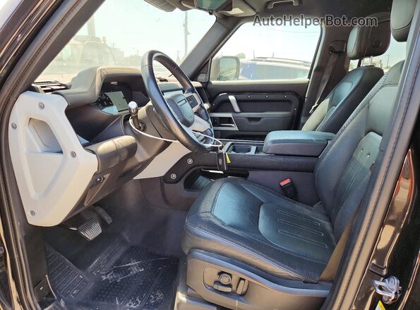 SALE3ERU4M2035823 2021 LAND ROVER DEFENDER Черный Вид салона спереди