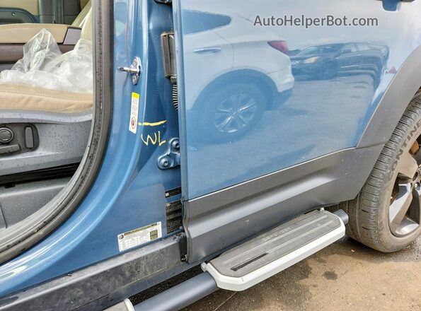 SALE9EEU2L2017596 2020 LAND ROVER DEFENDER Blue VIN კოდის სტიკერის ხედი