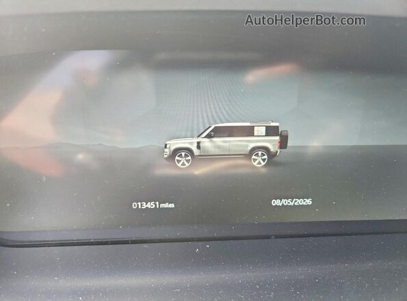 SALEJ7EU6S2474414 2025 LAND ROVER DEFENDER Brown Instrument cluster view
