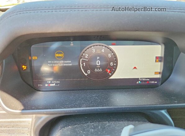 SALEJ7EX8L2018863 2020 LAND ROVER DEFENDER Gray Вид щитка приладів