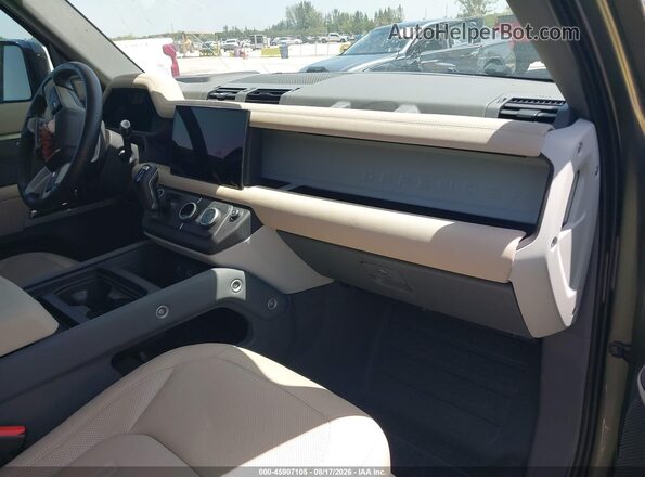 SALEJ7RX5N2095526 2022 LAND ROVER DEFENDER Green წინა სალონის ხედი