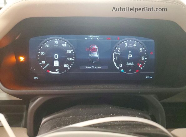 SALEP7EU2L2001111 2020 LAND ROVER DEFENDER Silver Instrument cluster view
