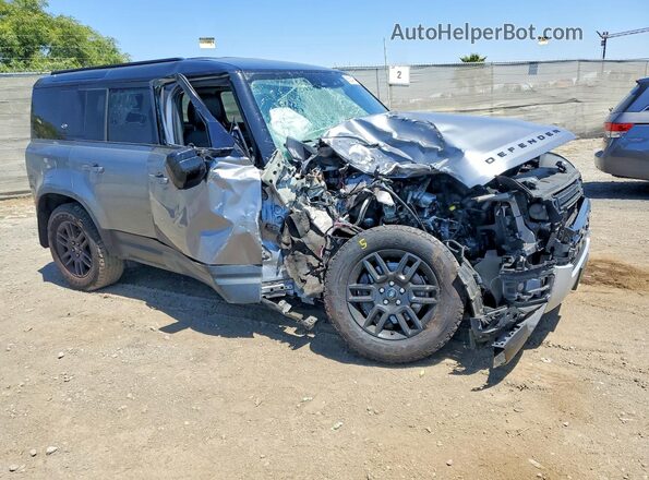 SALEPERU9M2037443 2021 LAND ROVER DEFENDER Gray Передня права чверть