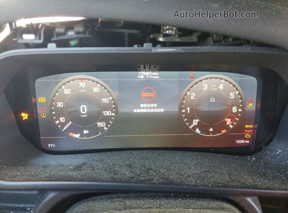 SALEPERU9M2037443 2021 LAND ROVER DEFENDER Gray Вид щитка приладів