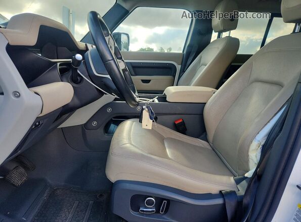 SALEPFEU2P2180167 2023 LAND ROVER DEFENDER White Vista interior delantera