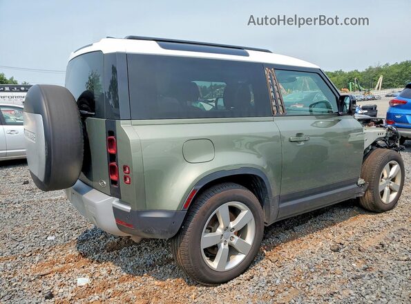 SALEV6RU5M2051707 2021 LAND ROVER DEFENDER Green Tył prawy