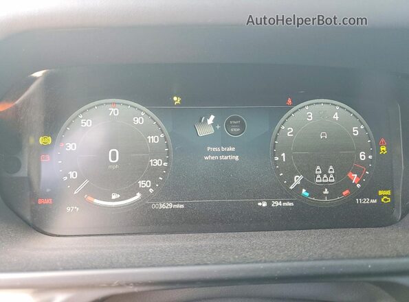 SALEWFFE3T2484550 2026 LAND ROVER DEFENDER Black Вид щитка приладів