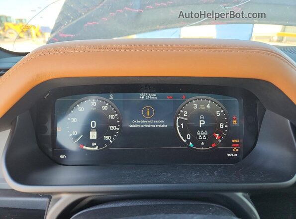 SALEXEEU9L2033994 2020 LAND ROVER DEFENDER Silver Instrument cluster view