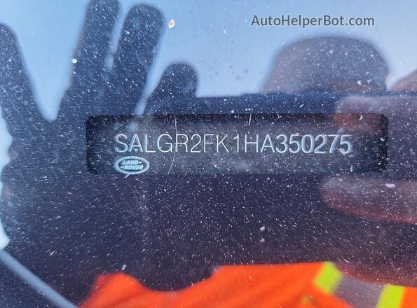 SALGR2FK1HA350275 2017 LAND ROVER RANGE Silver Вид підкапотного простору