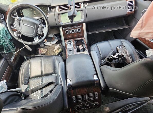 SALGR2FV9HA336859 2017 LAND ROVER RANGE Black Առջևի վահանակի տեսք